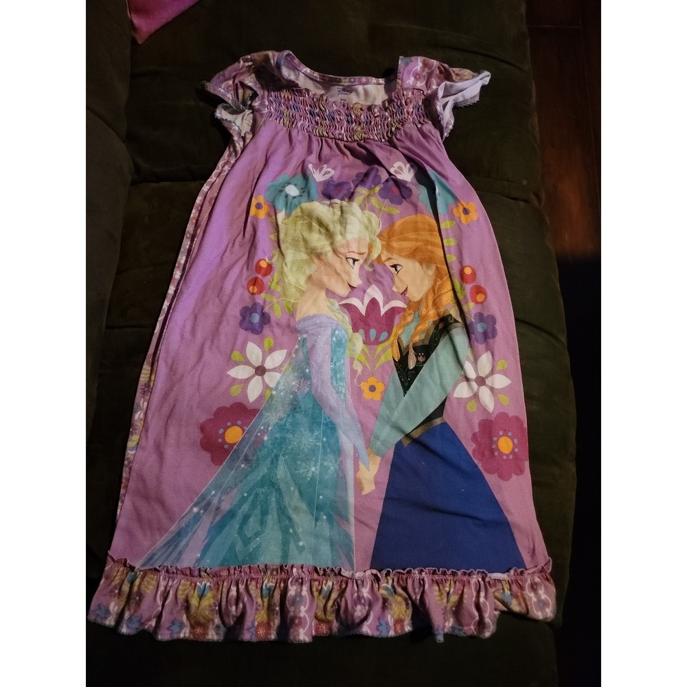 Disney store frozen elsa anna nightgown size 9 10